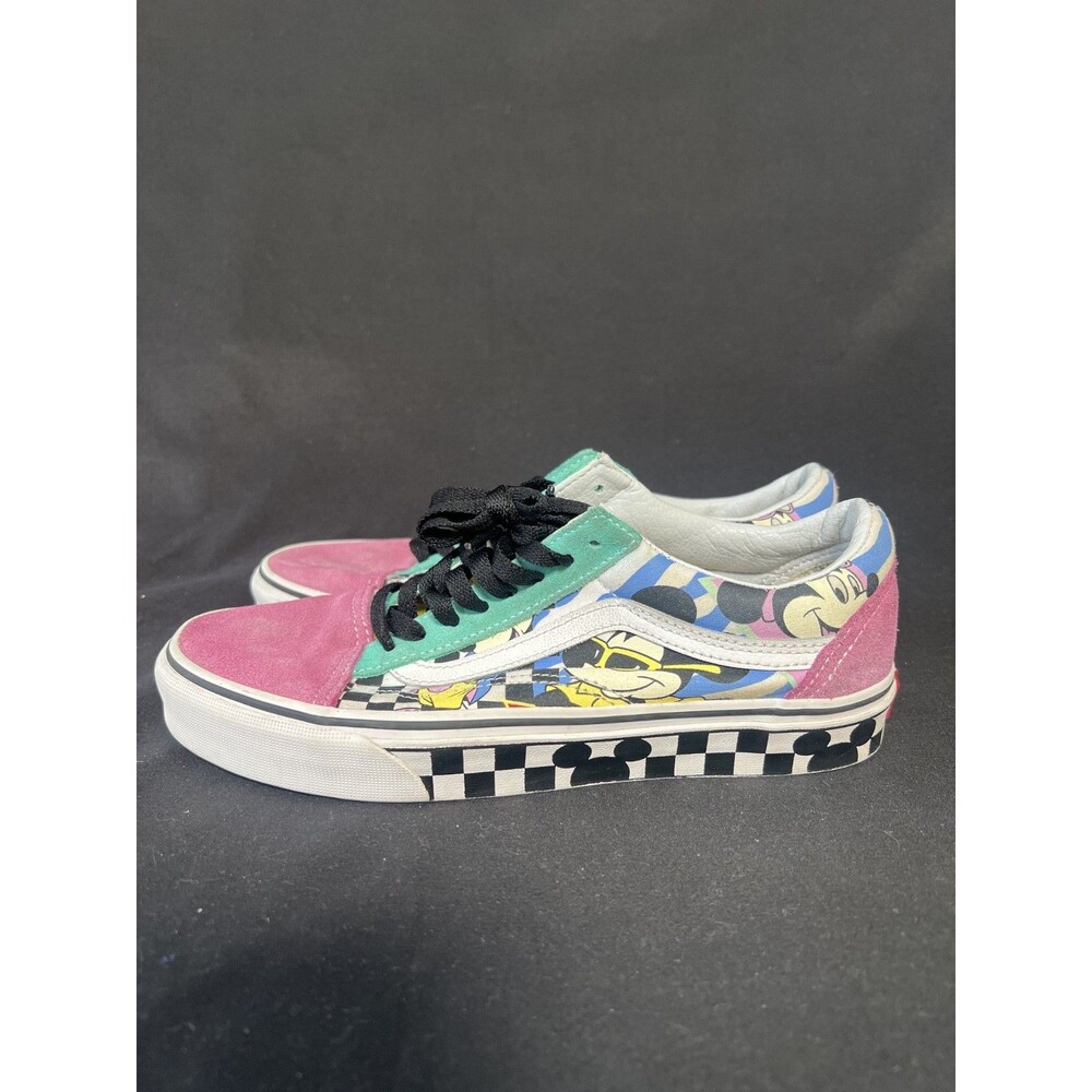 Vans X Disney Old Skool Shoes 80s Mickey Minnie Mouse Mens 7 Womens 8.5 - Picture 9 of 13